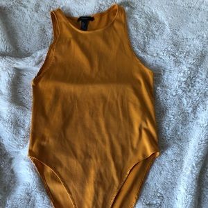 Yellow Forever 21 Bodysuit